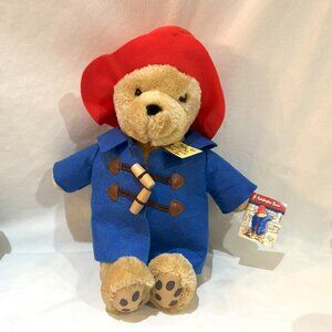 Paddington Bear Stuffed Toy 10" Red Hat Blue Coat by Rainbow Design